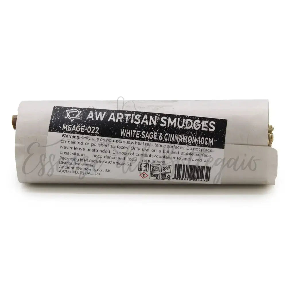 Smudge Stick - Salvia Bianca e Cannella 10cm - Smudge Sticks - individually wrapped