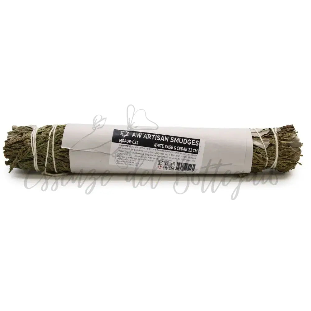 Smudge Stick - Salvia Bianca e Cedro22 cm - Smudge Sticks - individually wrapped