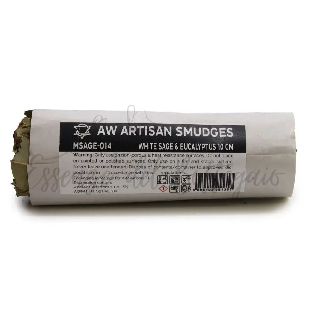 Smudge Stick - Salvia Bianca e Eucalipto 10 cm - Smudge Sticks - individually wrapped
