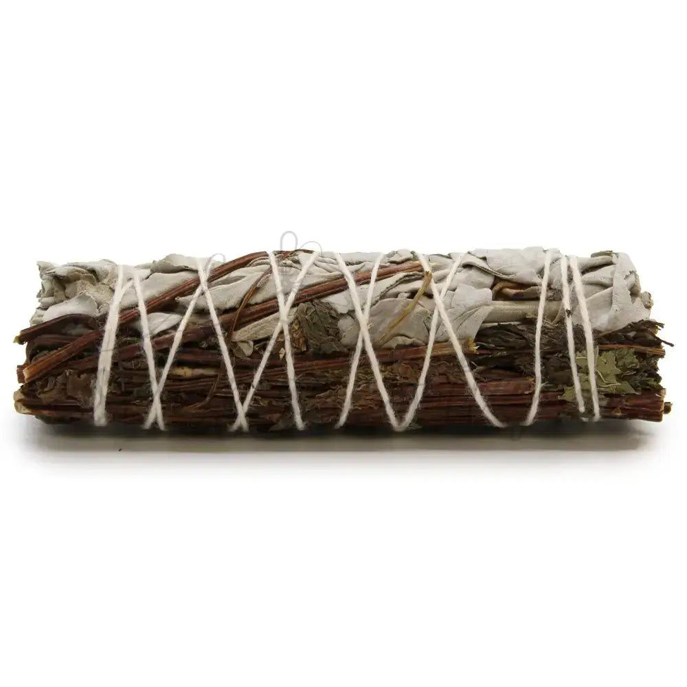 Smudge Stick - Salvia Bianca e Menta Piperita 10cm - Smudge Sticks - individually wrapped