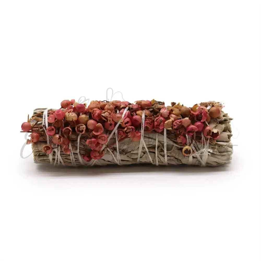Smudge Stick - Salvia Bianca e Semi di Pepe Rosa - Smudge Sticks - individually wrapped