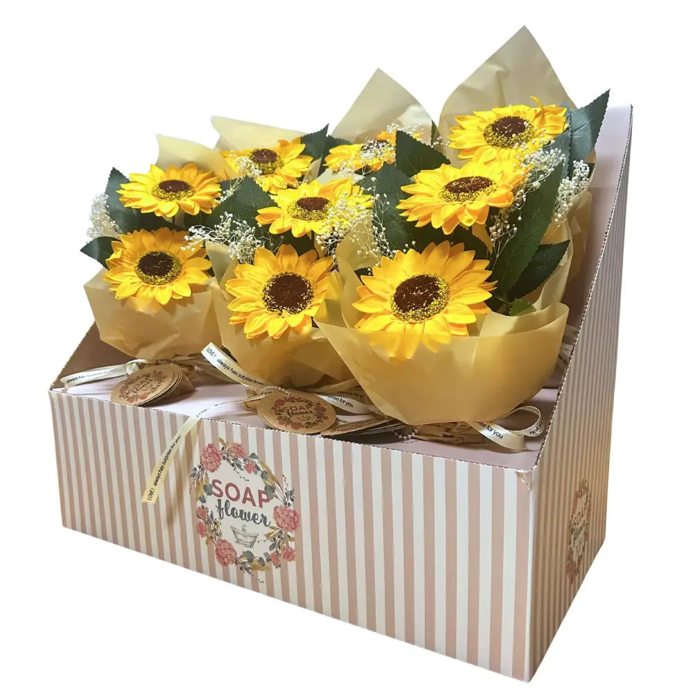Fiori di sapone - Bouquet 2 girasoli - Ready to Retail Soap Flowers