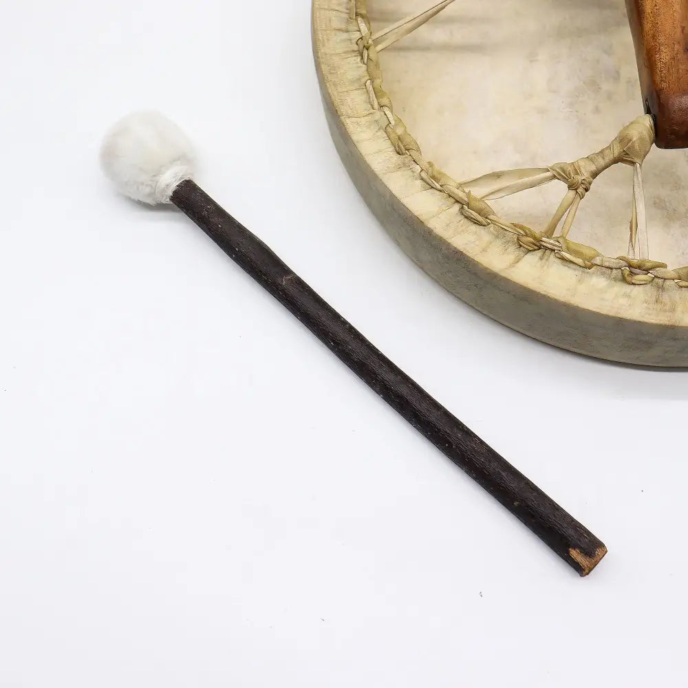 Spirit of the Wolf - Sharman Drum & Stick- Tunable - 40cm - Djembe & Shamanic Drums