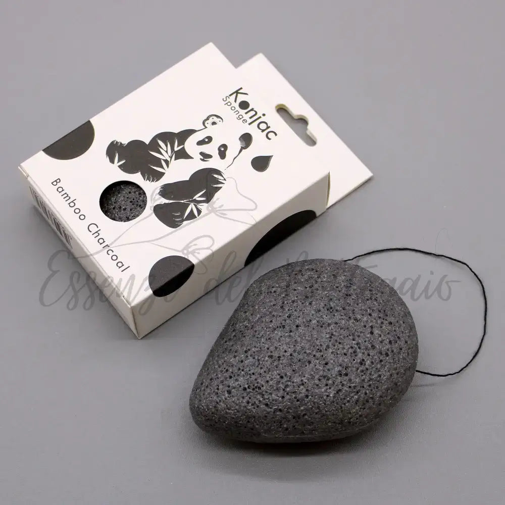 Spugna Konjac a Goccia - carbone di Bambù -Antibatterica - Teardrop Konjac Sponge