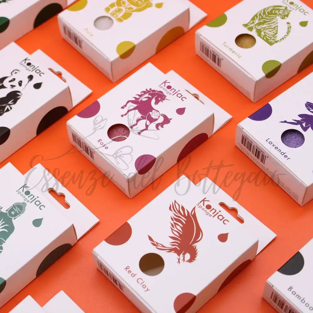 Spugna Konjac a Goccia - Curcuma - Antirughe - Teardrop Konjac Sponge