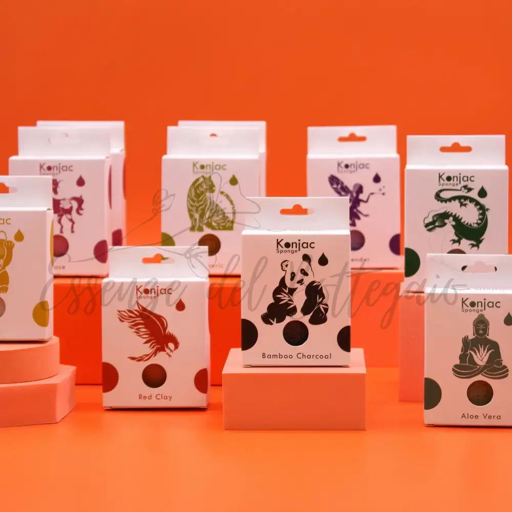 Spugna Konjac a Goccia - Lavanda - Calmante - Teardrop Konjac Sponge