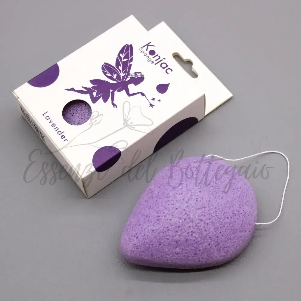 Spugna Konjac a Goccia - Lavanda - Calmante - Teardrop Konjac Sponge