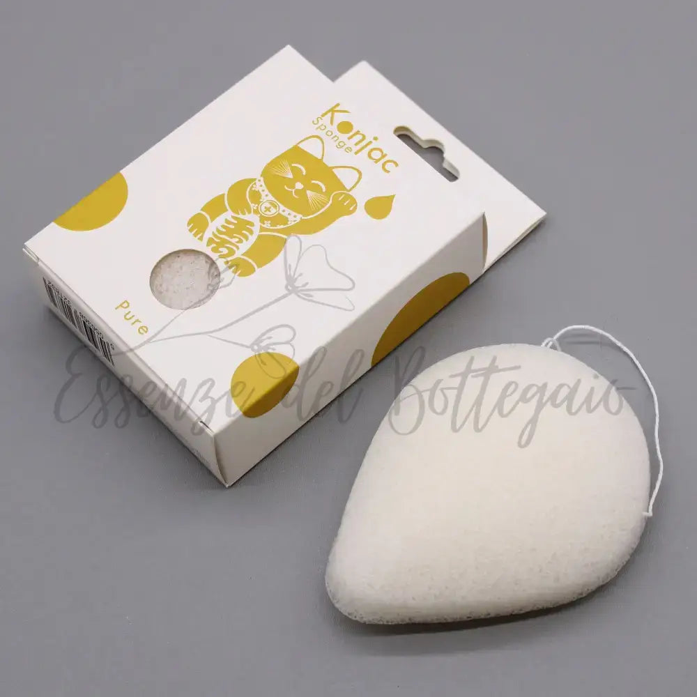 Spugna Konjac a Goccia - Naturale - Pelle sensibile - Teardrop Konjac Sponge