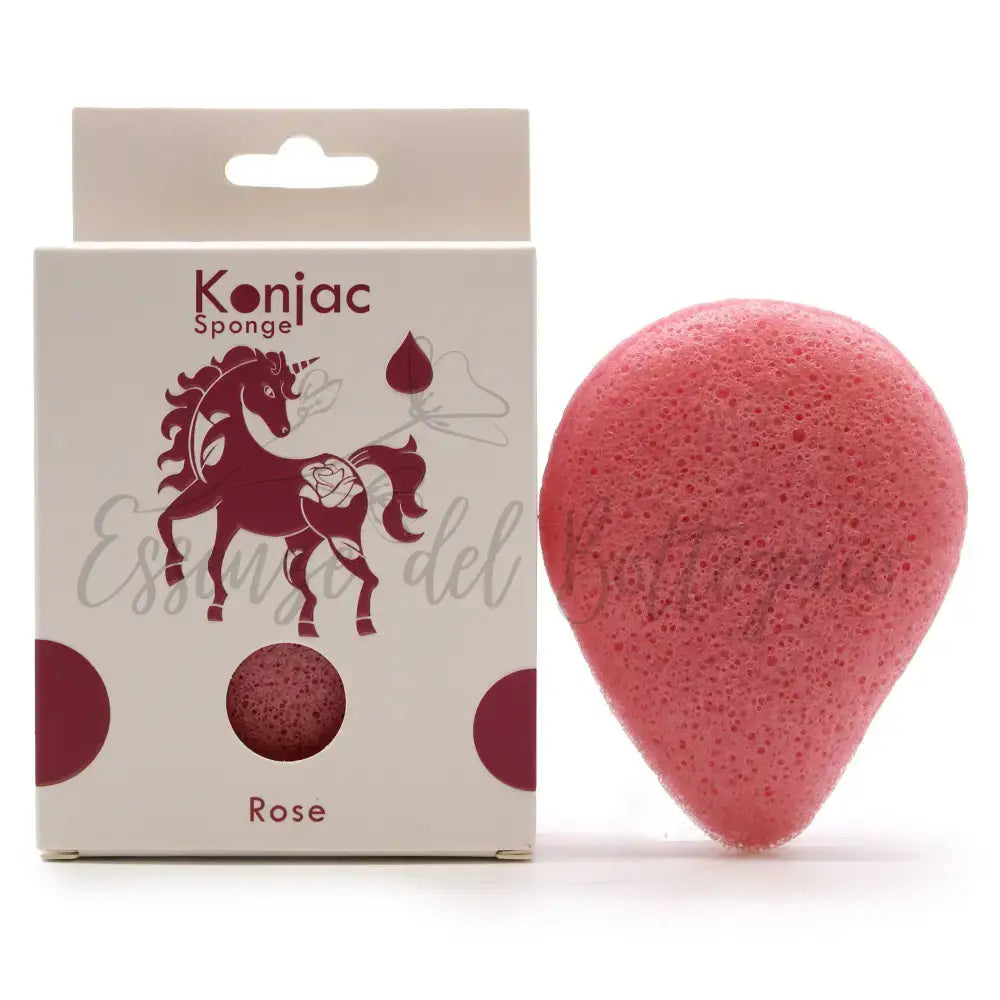 Spugna Konjac a Goccia - Rosa - Anti-invecchiamento - Teardrop Konjac Sponge