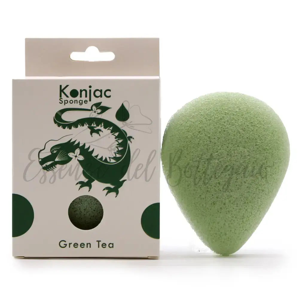 Spugna Konjac a Goccia - Tè Verde - Protettiva - Teardrop Konjac Sponge