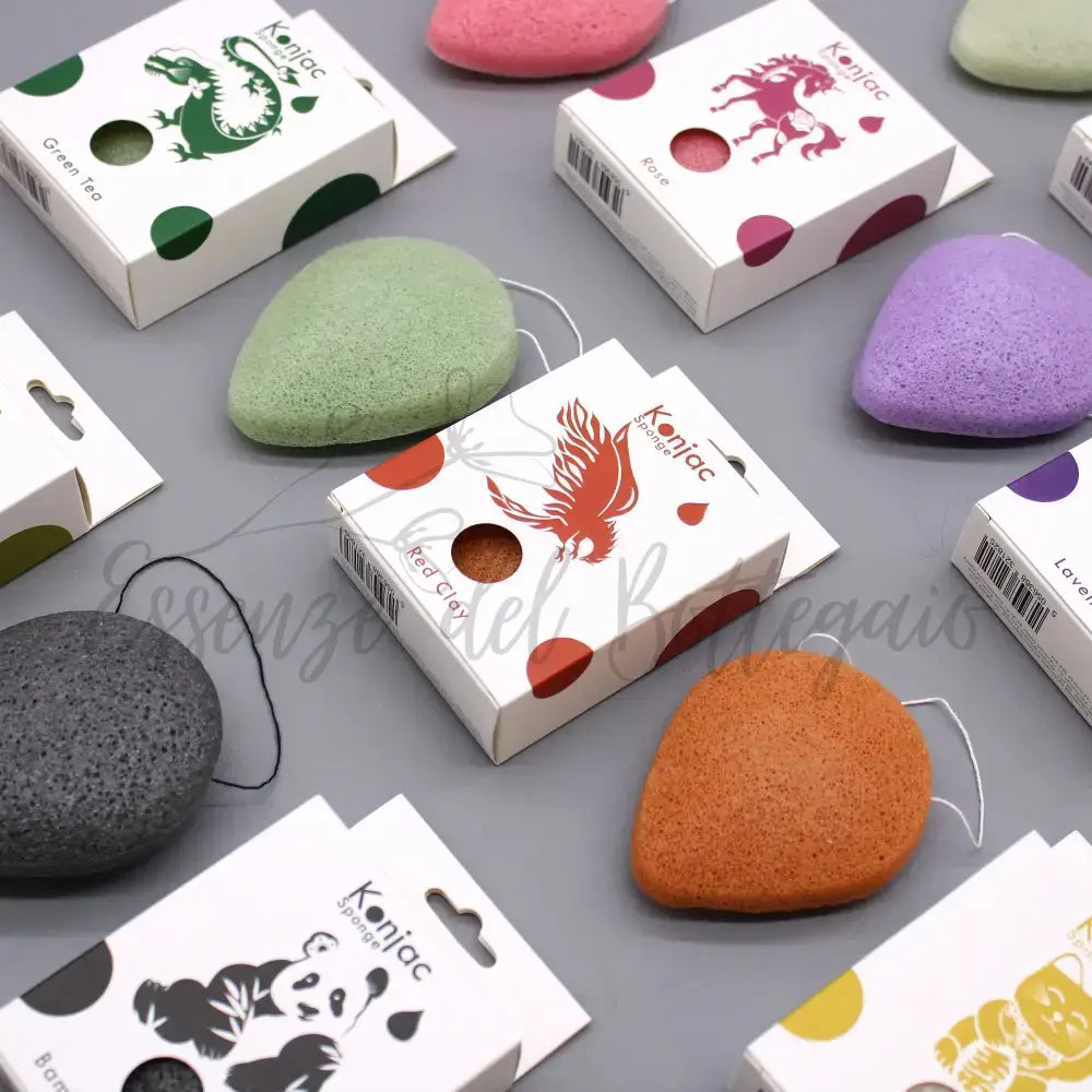 Spugna Konjac a Goccia - Tè Verde - Protettiva - Teardrop Konjac Sponge