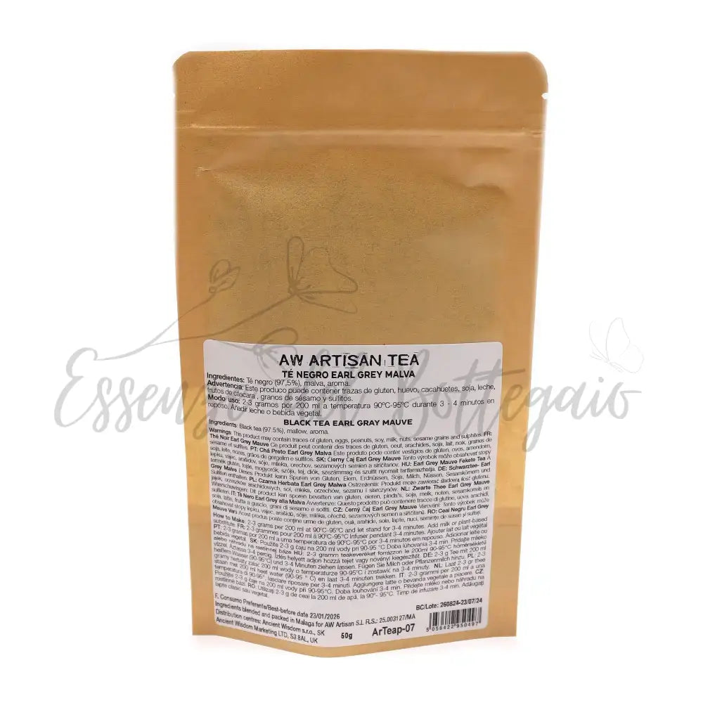 Tè Nero Earl Grey alla Malva 50gr - Artisan Tea - 50g Bag