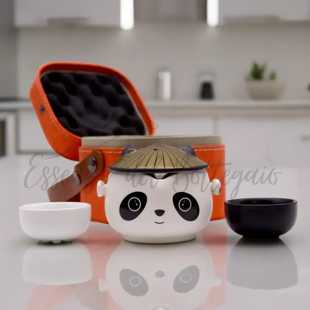 Teiera & 2 Tazze - Confezione da Viaggio - Panda - Herbal Teapot Set
