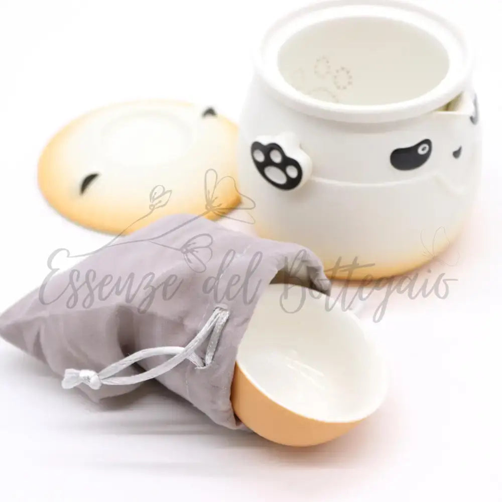 Teiera & 3 Tazze - Panda - Arancione - Herbal Teapot Set