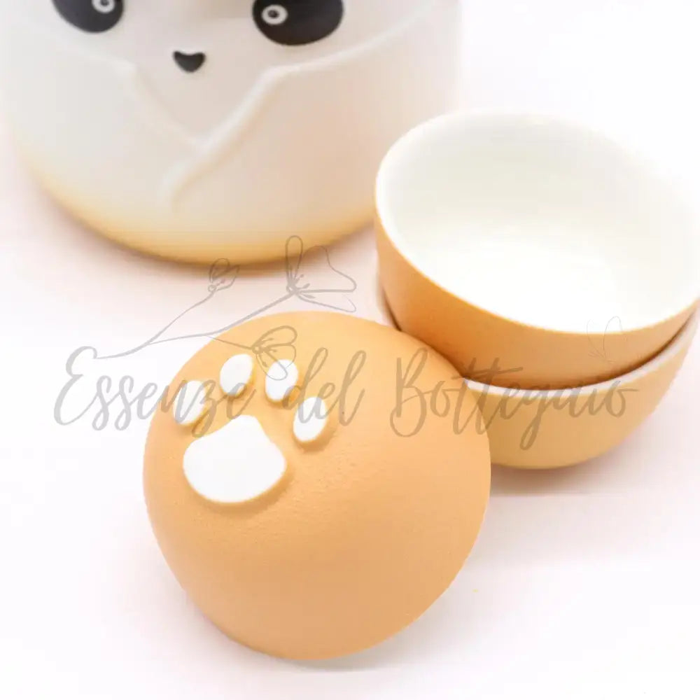 Teiera & 3 Tazze - Panda - Arancione - Herbal Teapot Set