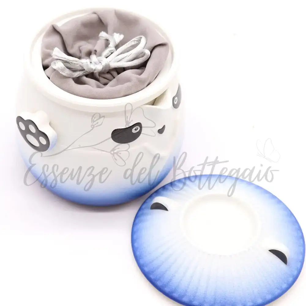 Teiera & 3 Tazze - Panda - Blu - Herbal Teapot Set