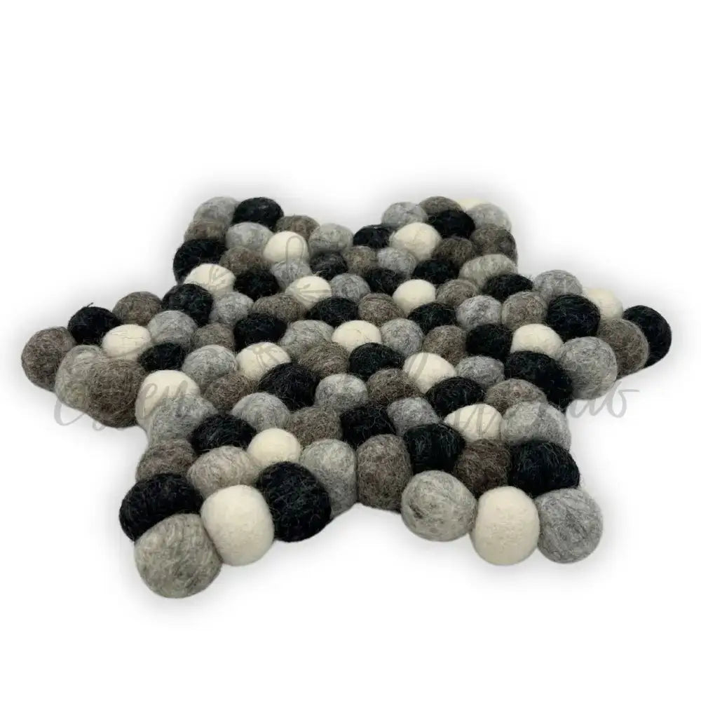 Tovaglietta in Feltro Stella - Grigio - Felt Placemats & Coasters