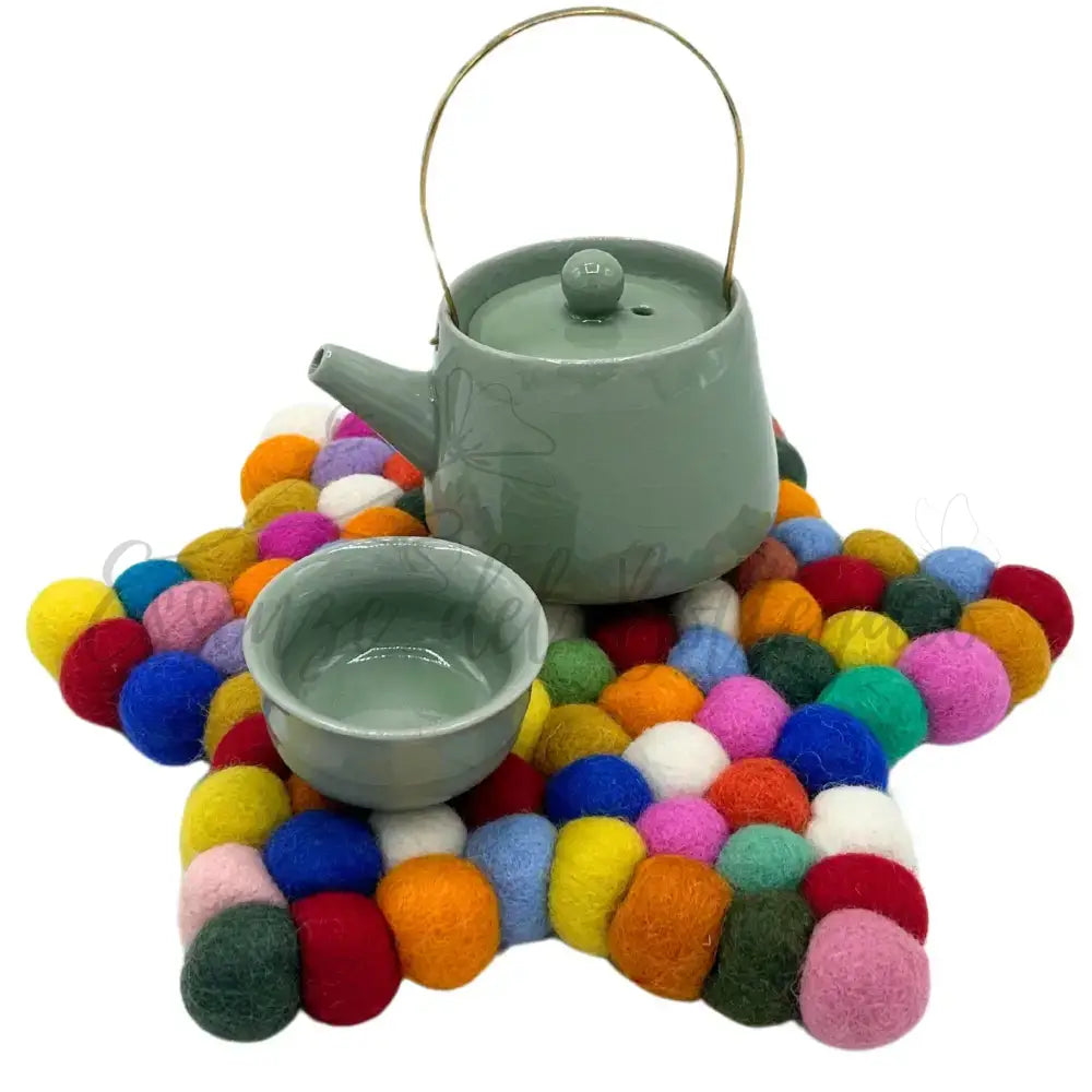 Tovaglietta in Feltro Stella - Multicolore - Felt Placemats & Coasters