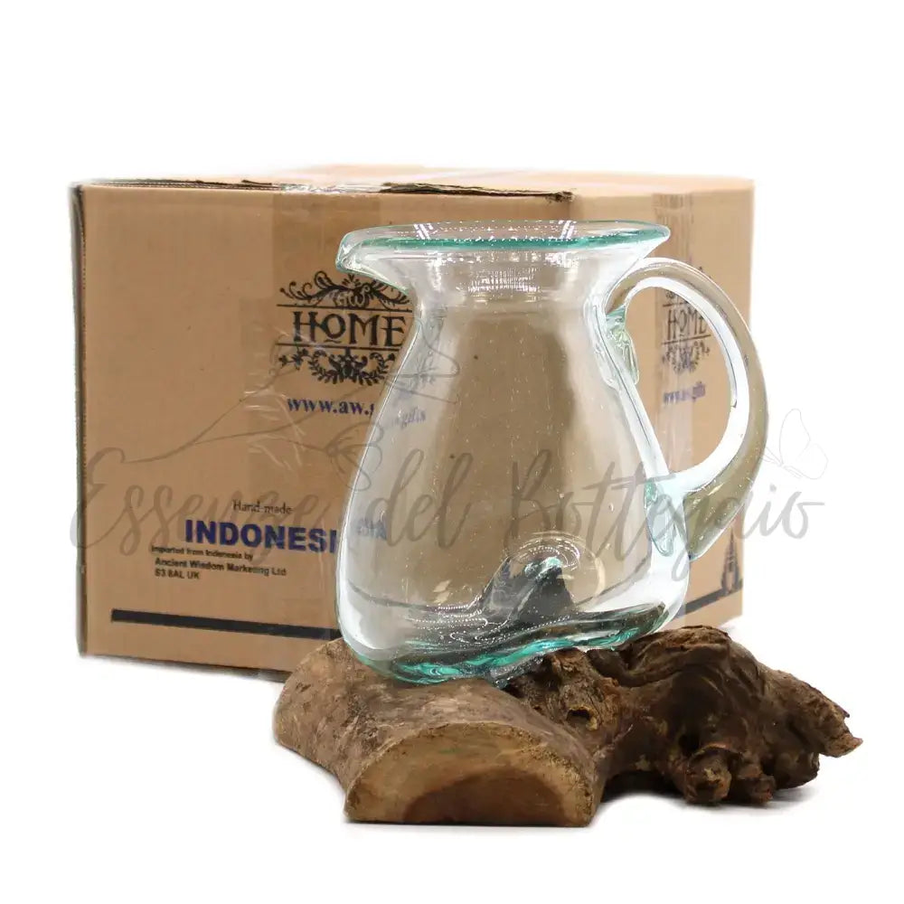 Vetro soffiato su legno - Brocca per l’acqua - Molten Glass on Wood