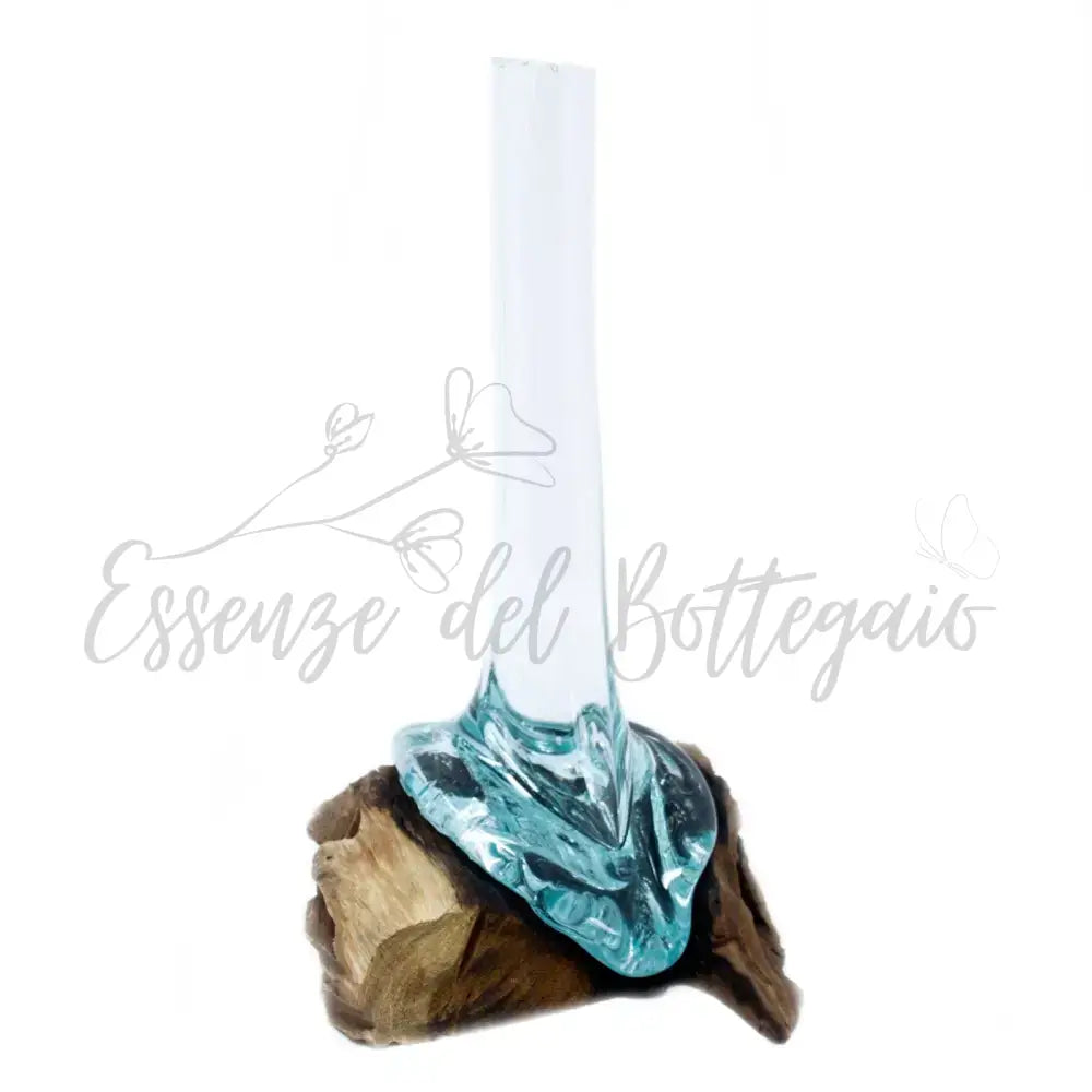 Vetro soffiato su legno - Vaso - Molten Glass on Wood