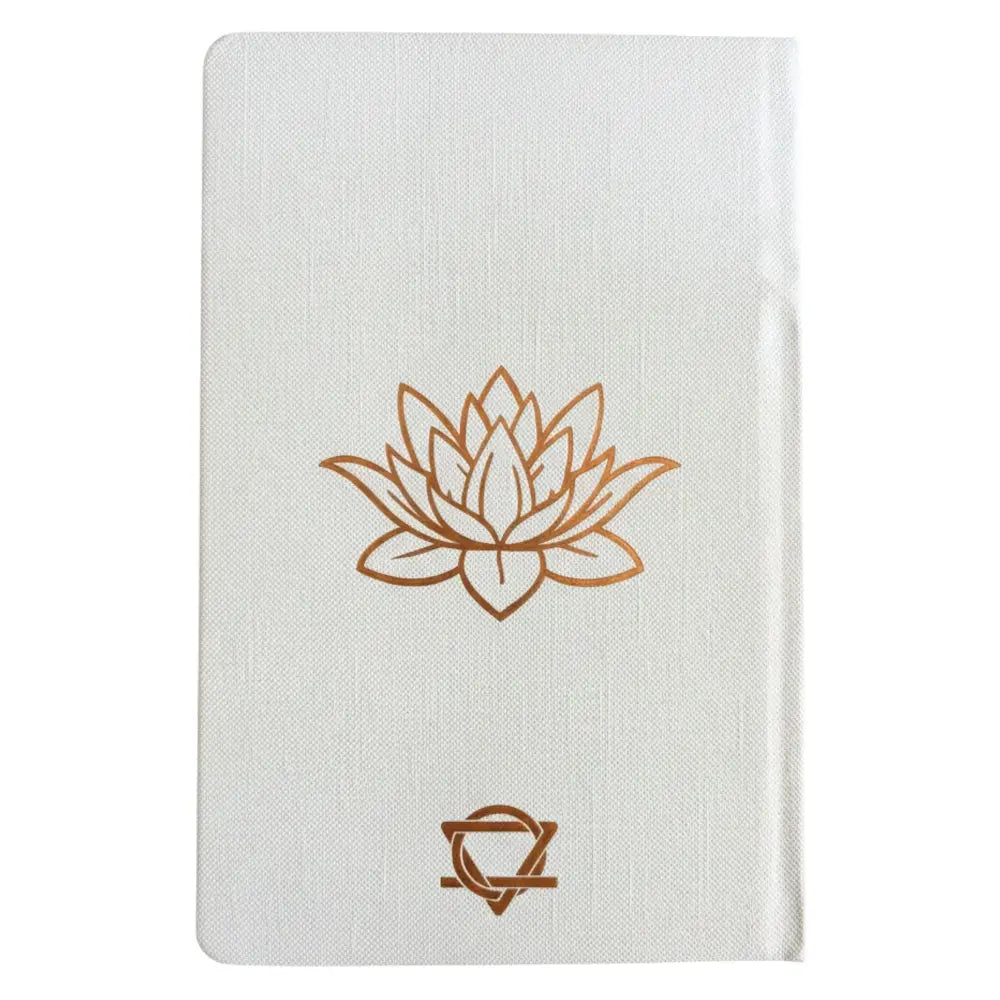 White Wellness Journal - 120 pages - Rose Gold Tree of Life - Wellness & Gratitude Notebooks