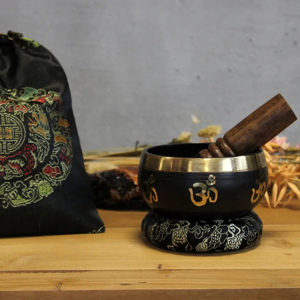 Yoga Om Singing Bowl Set - Tibetan Singing Bowl Sets