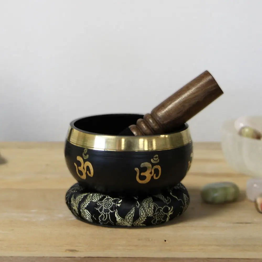 Yoga Om Singing Bowl Set - Tibetan Singing Bowl Sets