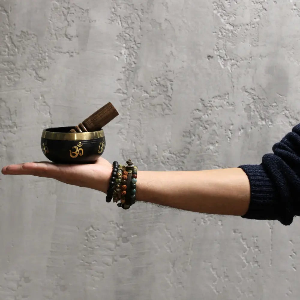 Yoga Om Singing Bowl Set - Tibetan Singing Bowl Sets